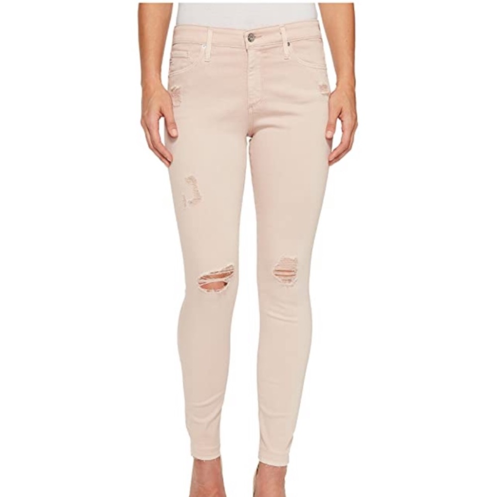 Pink AG The Legging Super Skinny Ankle Jeans 25